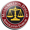 Logo Recognizing Armstrong Law, PLLC's affiliation with Multi-million Dollar Advocates Forum